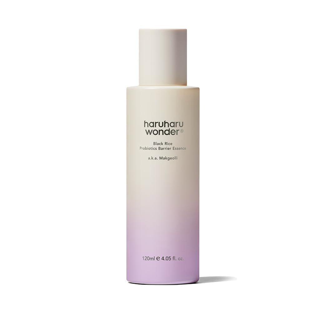 Wonder Black Rice Probiotics Barrier Essence 4.05 Fl. Oz., Essence Toner to Strengthen Skin Barrier with Ceramides, Fermented Ingredients, Soothing, Moisturizing, Plumping